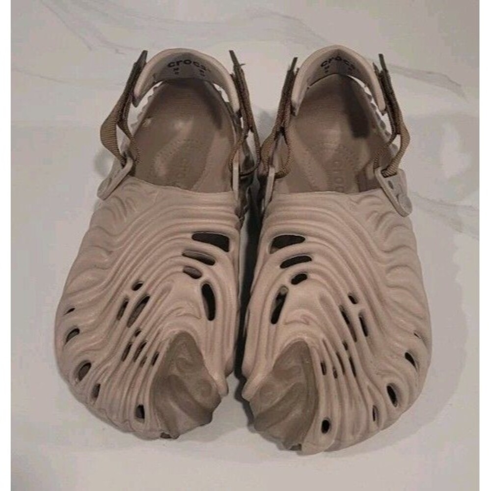Crocs Pollex x Salehe Bembury Clog Horchata Colorway Brown Men's Sz 9 Women's 11